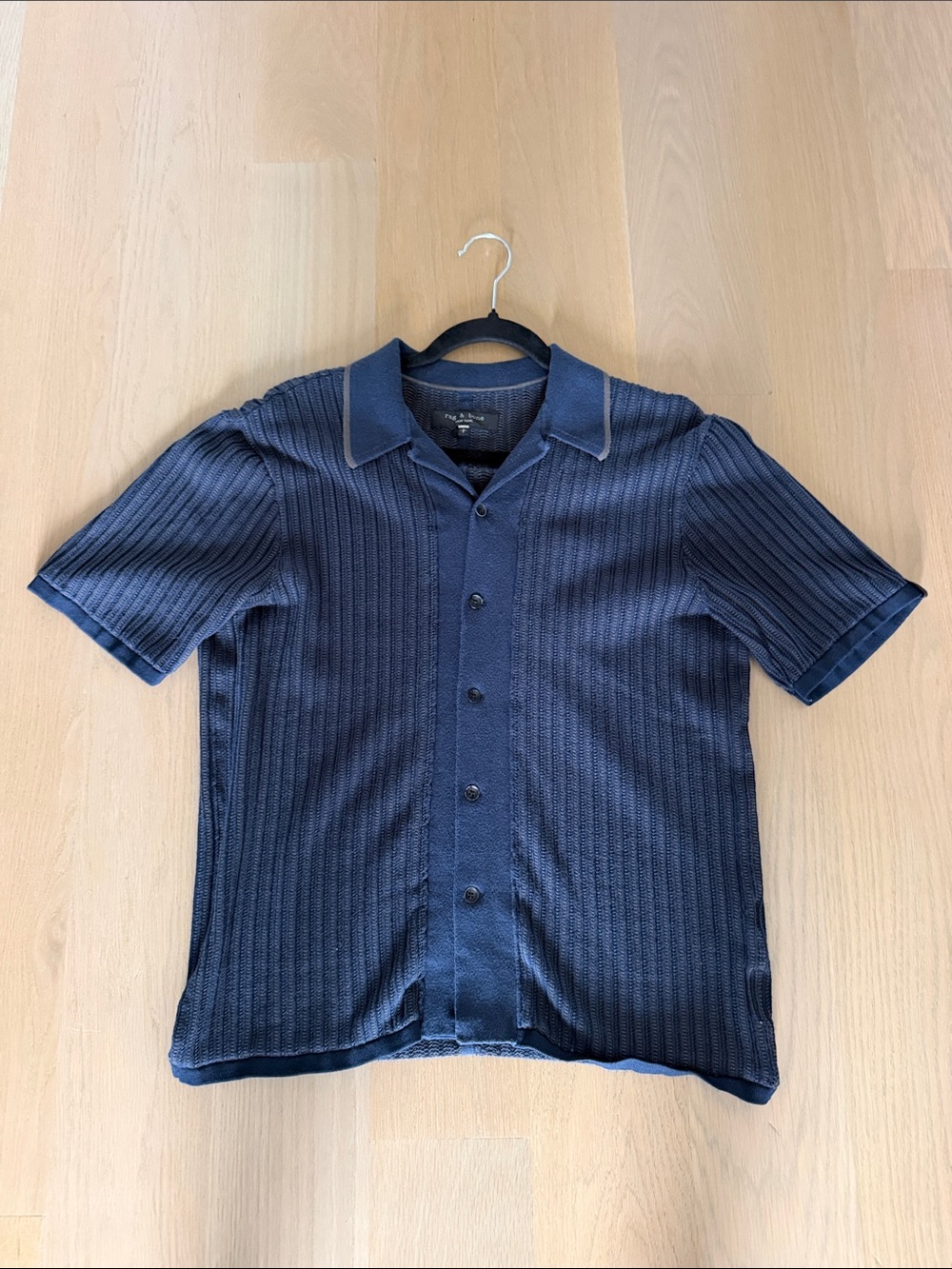 Rag & Bone Knit SS Button-Down